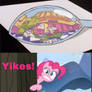 Pinkie Pie cringes at Girl Germs