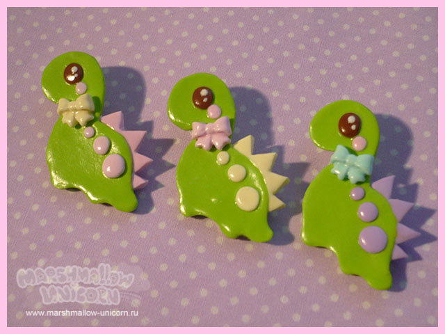 Cute Dino brooches