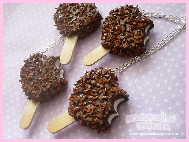 Heart Ice-cream Necklace