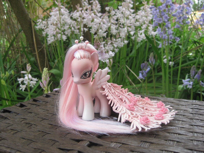 Princess Pearose a peacock pony