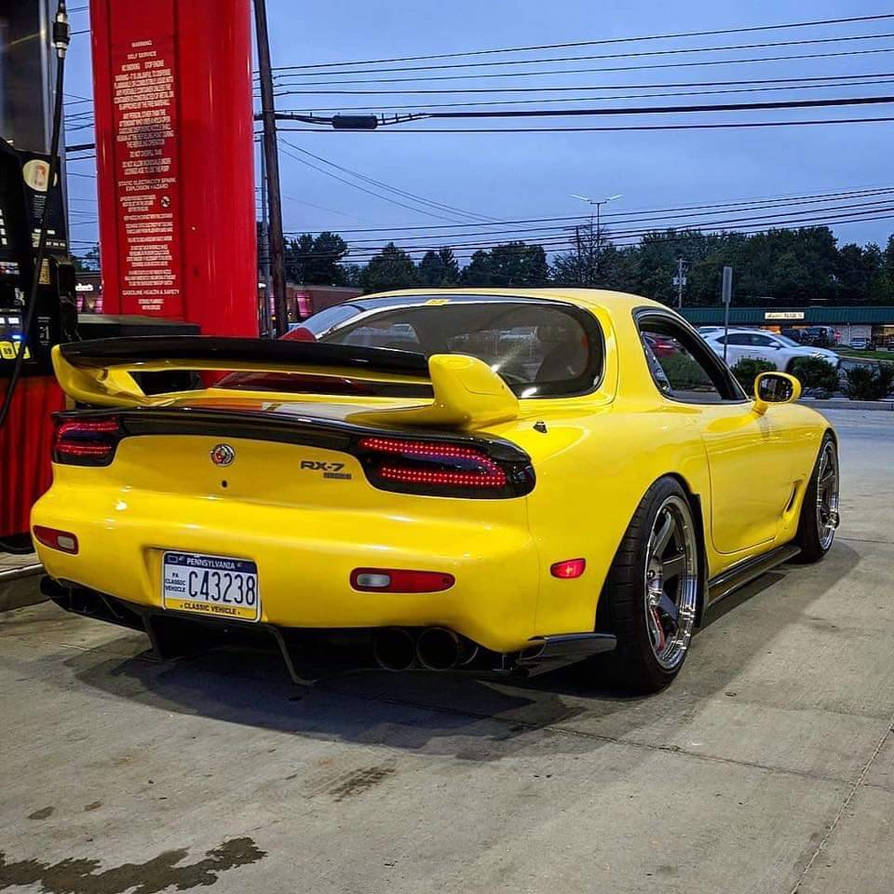 Yellow Mazda Rx-7 by Dneo1299 on DeviantArt