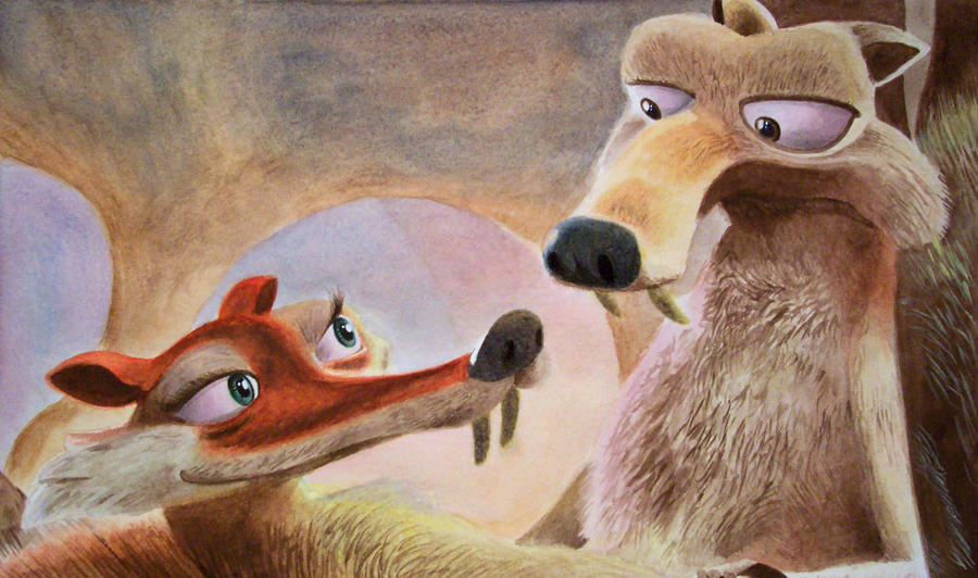 Scrat Style Scrat and Scratte by Ammako-chan on DeviantArt