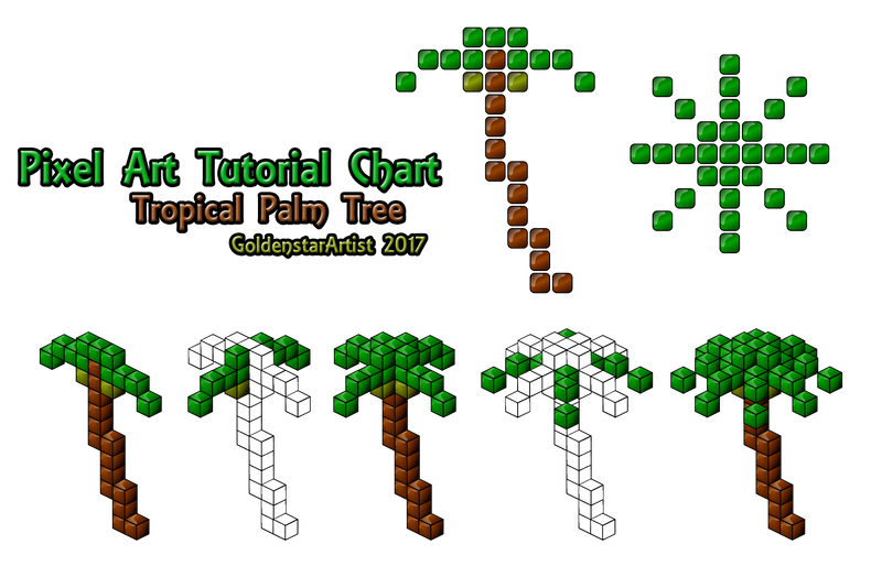 Pixel Art Tutorial Chart 3d Tropical Palm Tree By Goldenstarartist On Deviantart Pixel Art Tutorial Chart 3d Tropical Palm Tree By Goldenstarartist On Deviantart