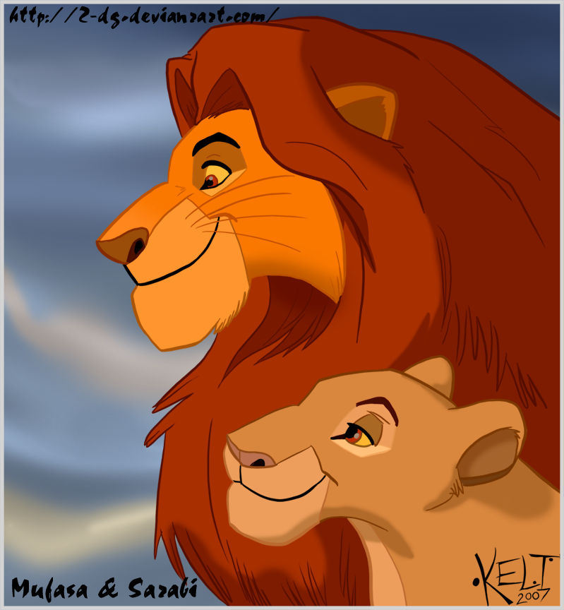 Mufasa and Sarabi by Senshee on DeviantArt