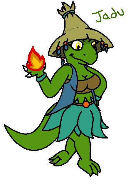 Jadu The Black Mage Lizard Wom