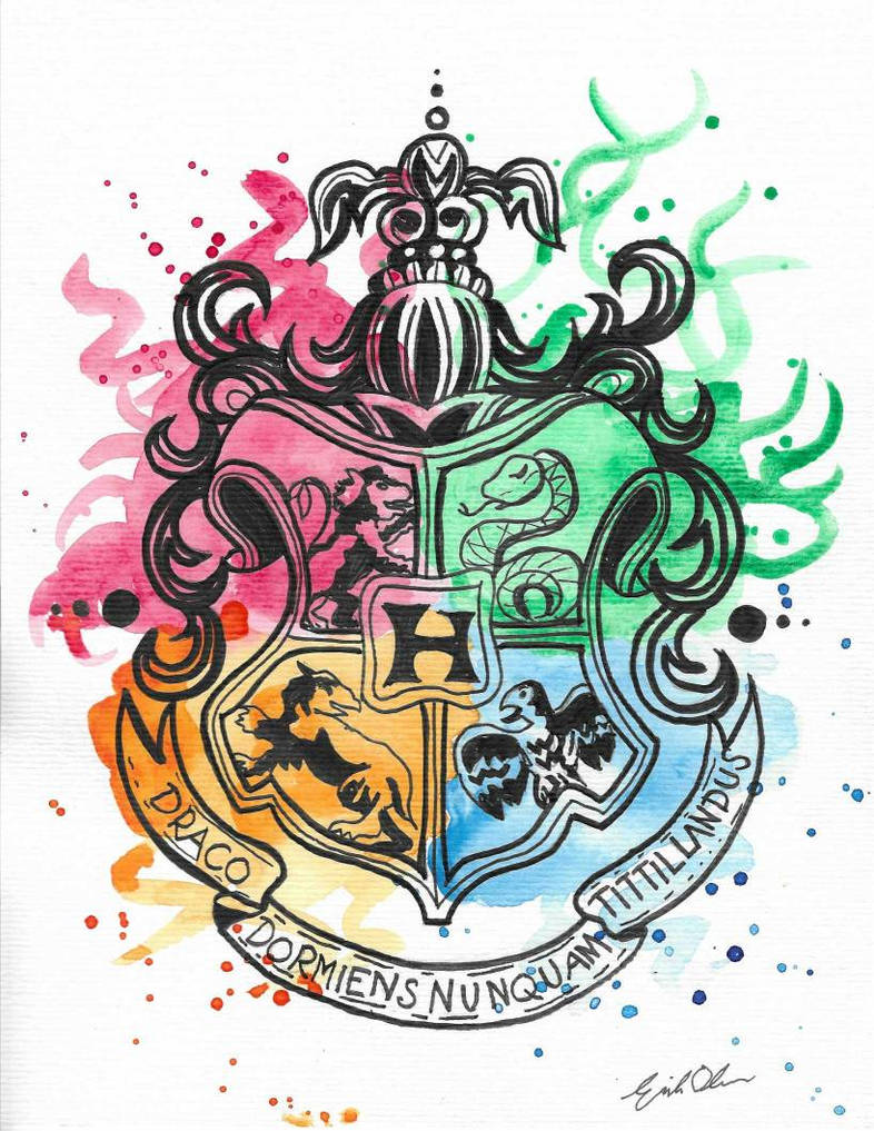 Montre Harry Potter, HOGWARTS™ Crest Aquarelle