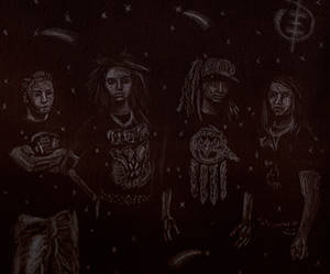 Tokio Hotel in the night sky..