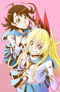 Shonen Jump Girls - Chitoge Kirisaki and Onodera