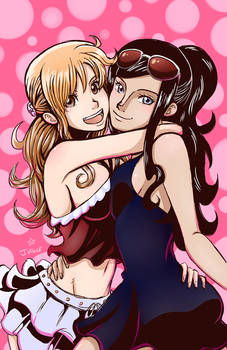 Shonen Jump Girls - Nami and Nico Robin