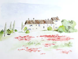 Aquarelle house