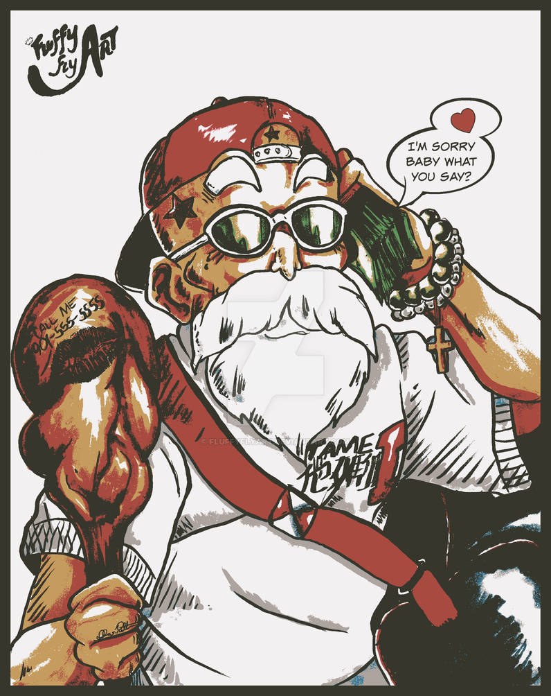 Yung Roshi by FluffyFlyArt on DeviantArt