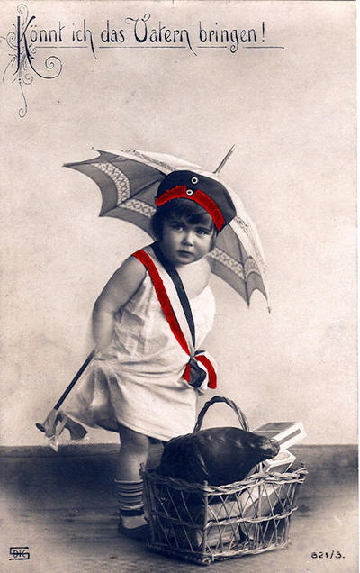 German Girl with Umbrella