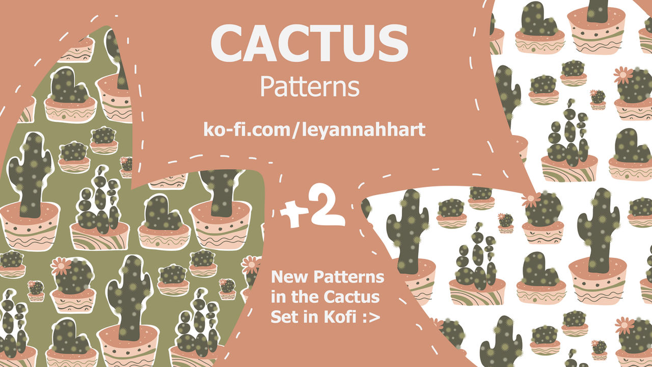 Mod Cactus Pattern Cactus Pattern Feature-01-01 by LeyannahhArt on DeviantArt