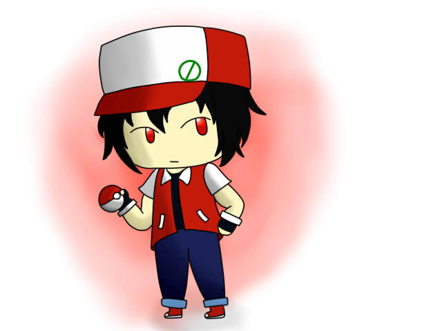 Pokemon:Red chibi by Lopylopunny1999 on DeviantArt