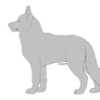 Siberian Husky Puppy Lineart | P2U
