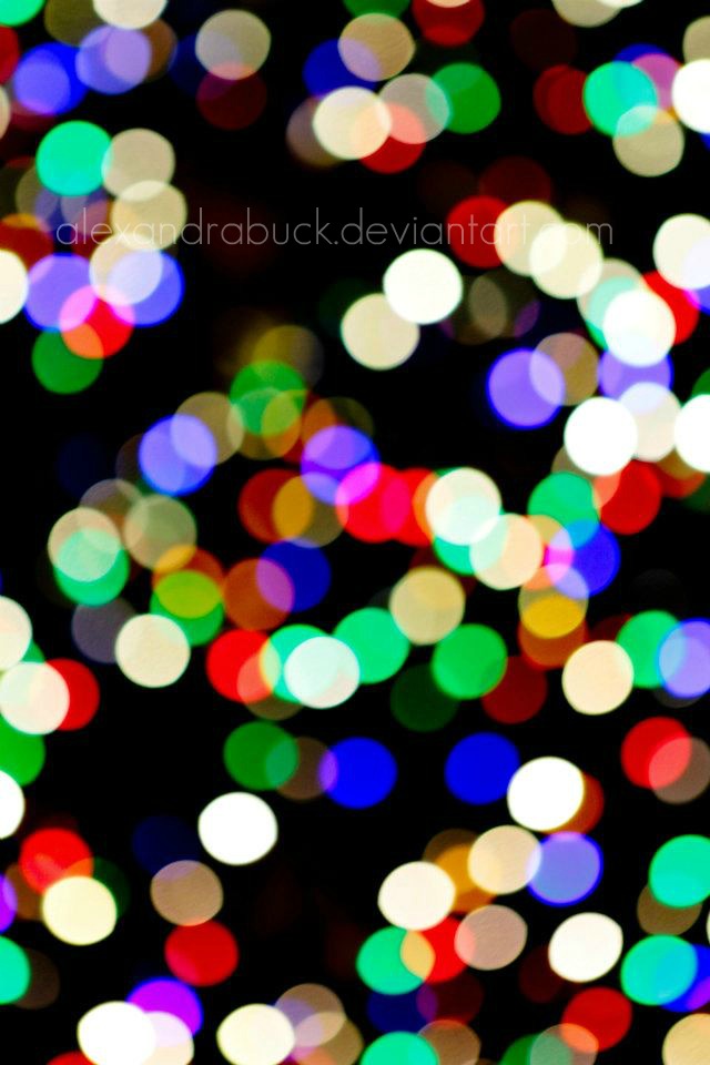 rainbow bokeh.