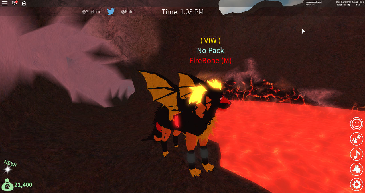 Roblox Wolves life 3 : FireBone (2) by Zeira-Wolf on DeviantArt