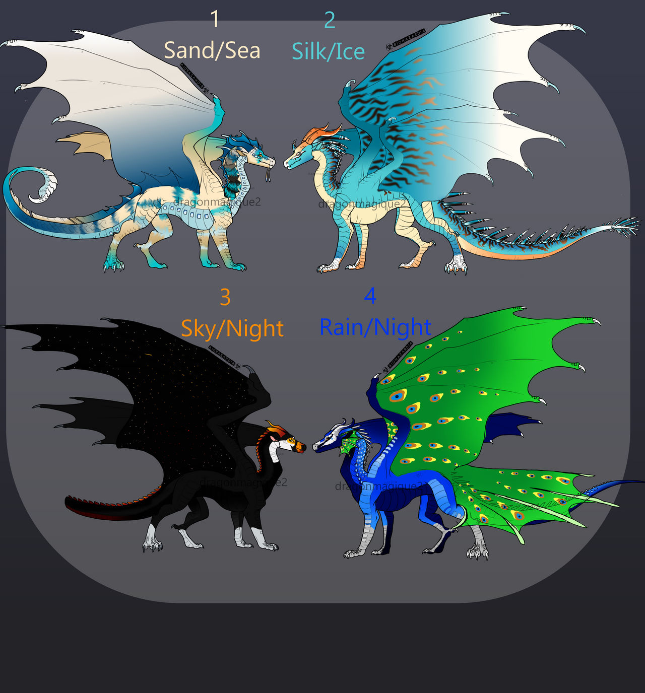 Wof Hybrid Ota Adopts Close 4/4 by ZeiraWolf on DeviantArt