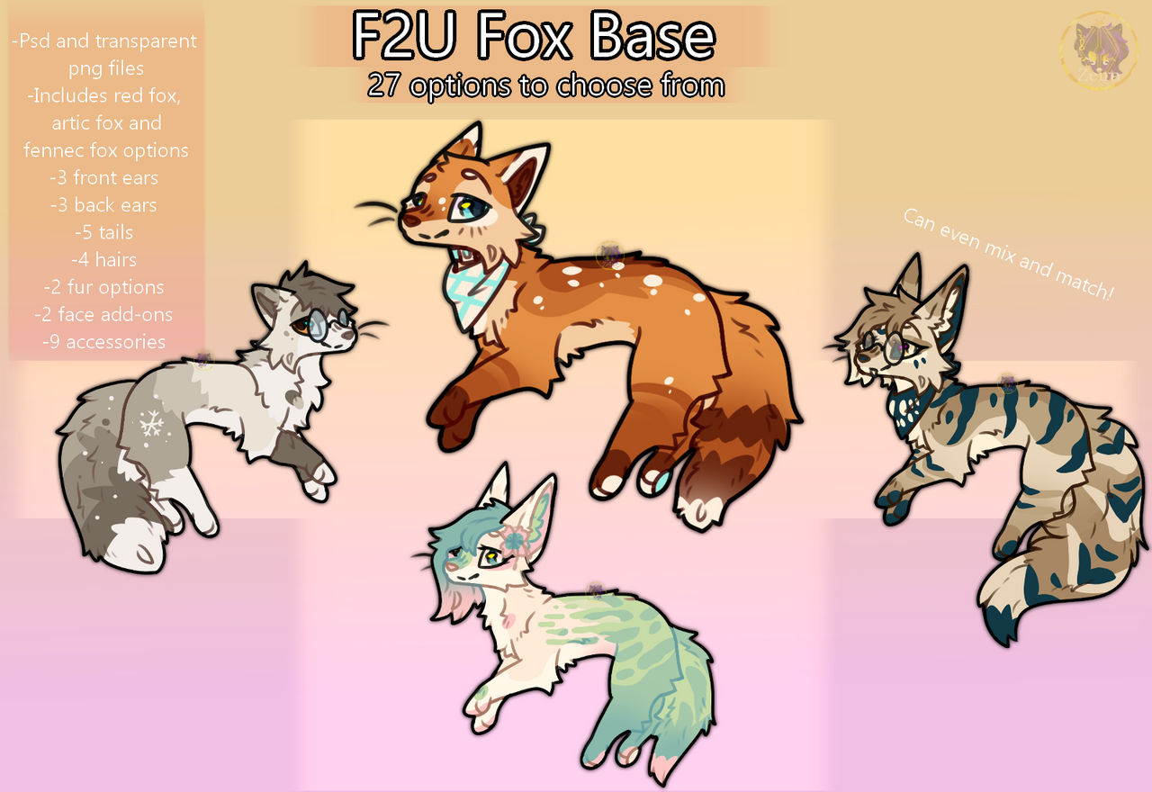 F2U Fox Base (read desc. for links to download) by Zeira-Wolf on DeviantArt