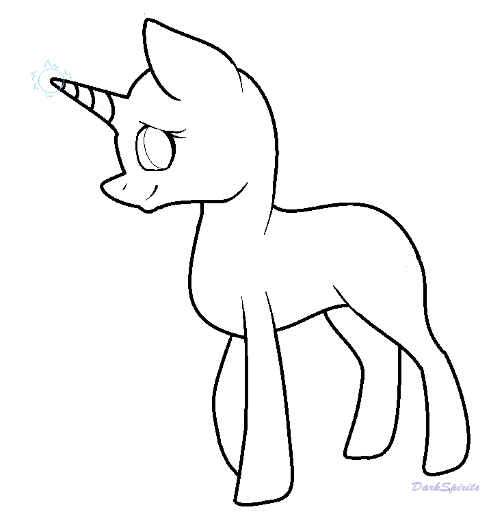 Unicorn Base by Buff-Spud on DeviantArt