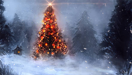 Christmas tree by Powl96