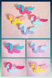 My Little Pony Hasbro 80's 90's Lovely Felt Brooch