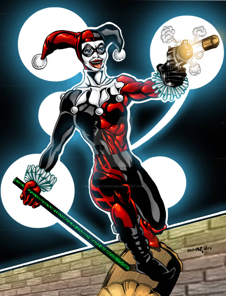 Harley Quinn In Color By Wlk Creations On Deviantart 