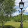 Stock Old Lamp Post