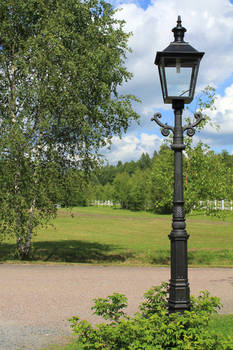 Stock Old Lamp Post