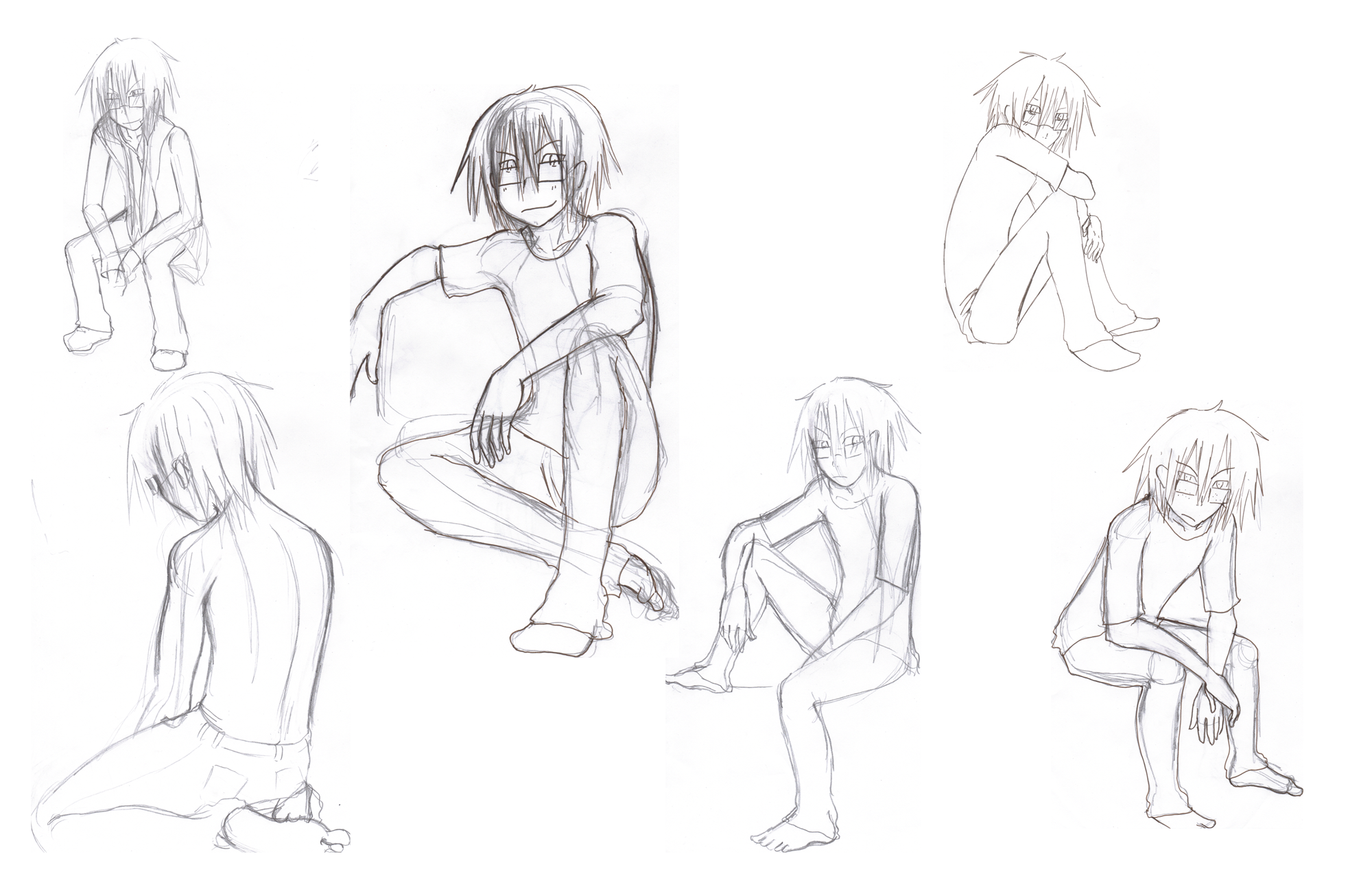 Drawing Challenge- Sitting by The-EverLasting-Ash on DeviantArt