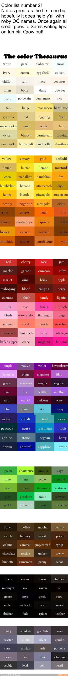 Color Thesaurus Expanded Tumblr- The Color Thesaurus by nerdybirdy679 on DeviantArt