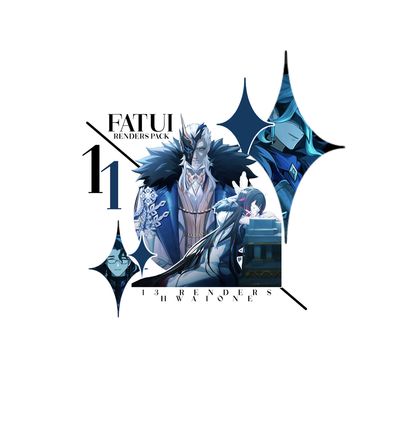 (+11) FATUI HARBINGERS RENDER PACK by hwaione on DeviantArt