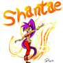 Shantae on fire