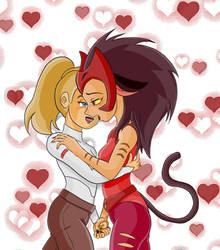 Adora and Catra