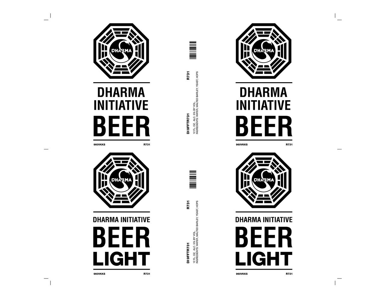 DHARMA Initiative Beer Labels by BIG-J0N on DeviantArt