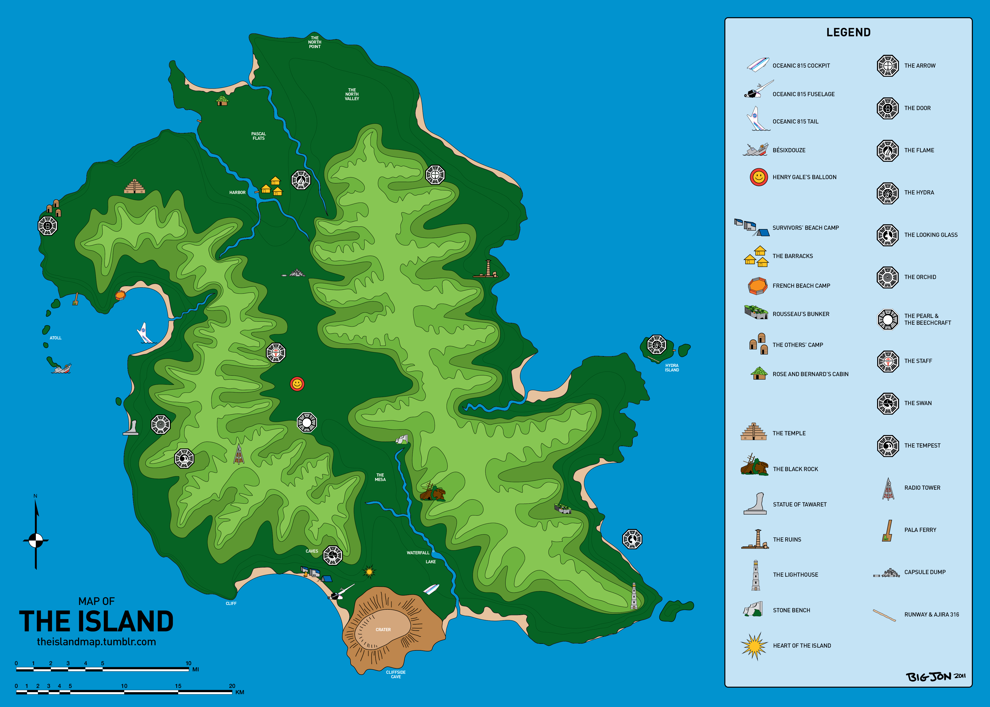 LOST Island Map