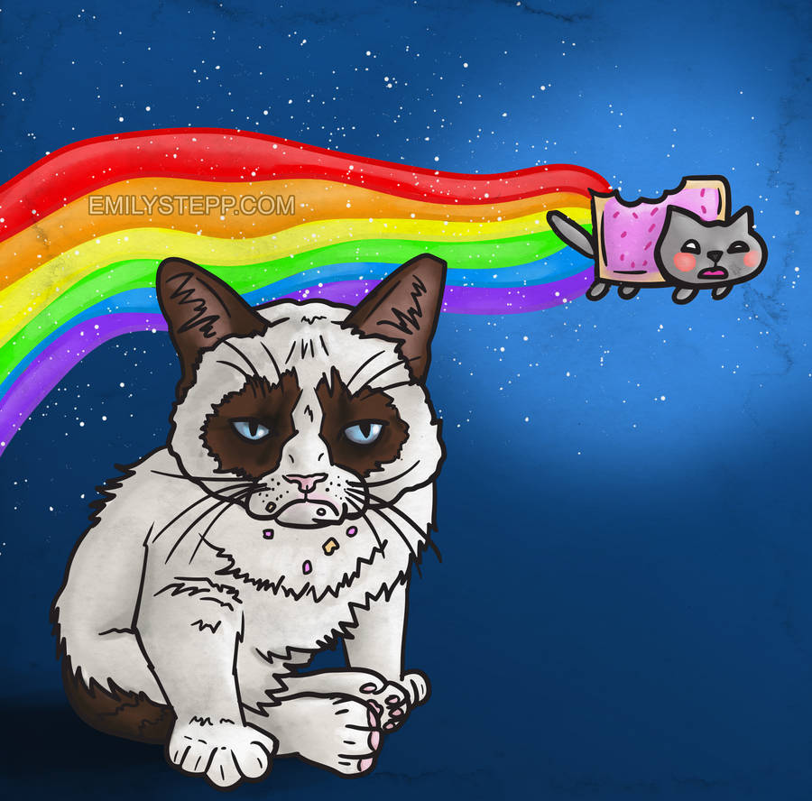 Nyan Raps Grumpy Cat Vs Nyan Cat Rap Cath