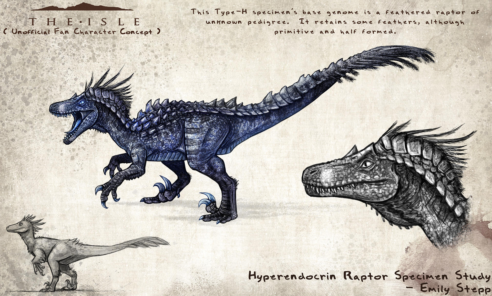 Hyperendocrin Raptor Character by EmilyStepp on DeviantArt