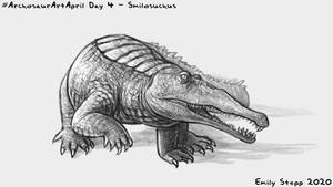 Archosaur Art April 2020 Day 4 - Smilosuchus