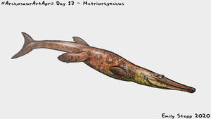 Archosaur Art April 2020 Day 13 - Metriorhynchus