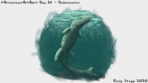 Archosaur Art April 2020 Day 16 - Dakosaurus