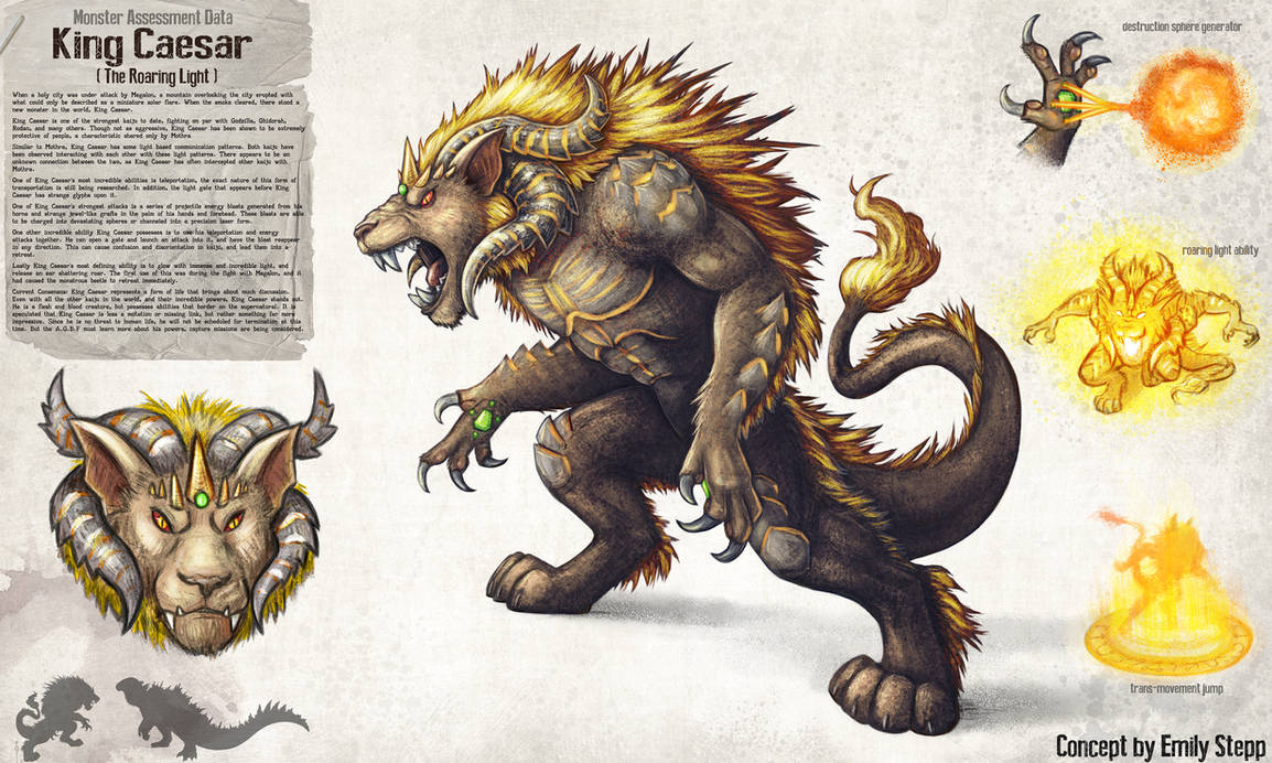 Caesar Evolution King Caesar Extreme Concept Commission by EmilyStepp on DeviantArt