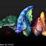 Retro and Modern Hadrosaur Beaks