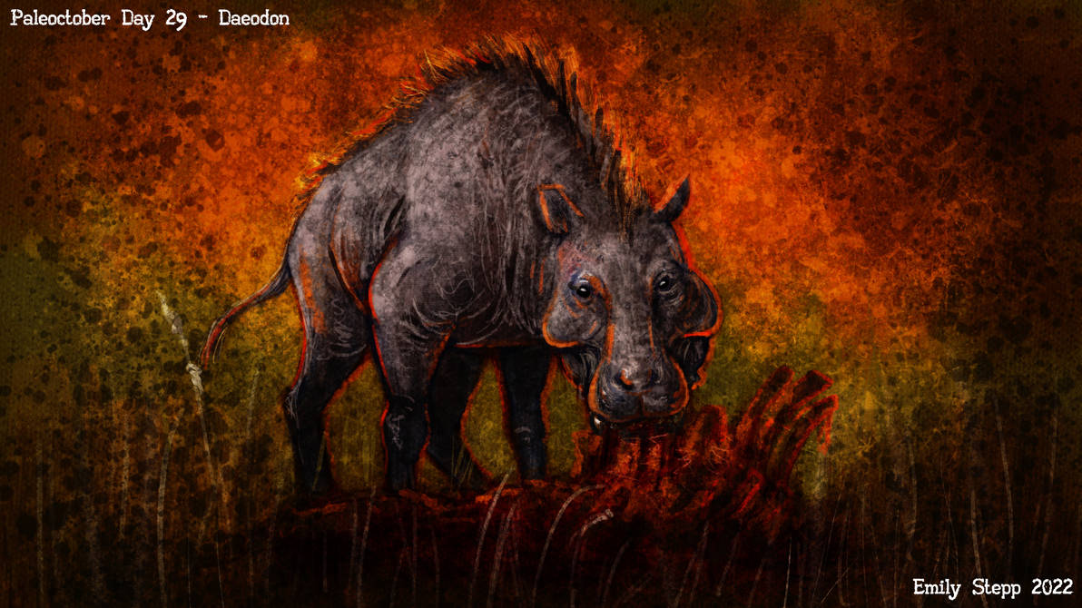 Paleoctober '22 Day 29 - Daeodon by EmilyStepp on DeviantArt