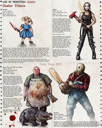 Age of Monsters: Splatter: Slasher Villains