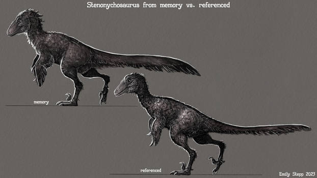 Memory vs. Reference Stenonychosaurus