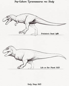 Pop Culture Tyrannosaurus Study - LOOP and PB