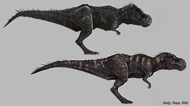 65 Tyrannosaurus rex Pair Sketch Study
