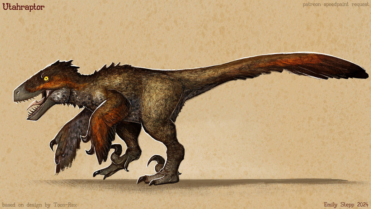 Colorful Utah Raptor Utahraptor Speedpaint by EmilyStepp on DeviantArt