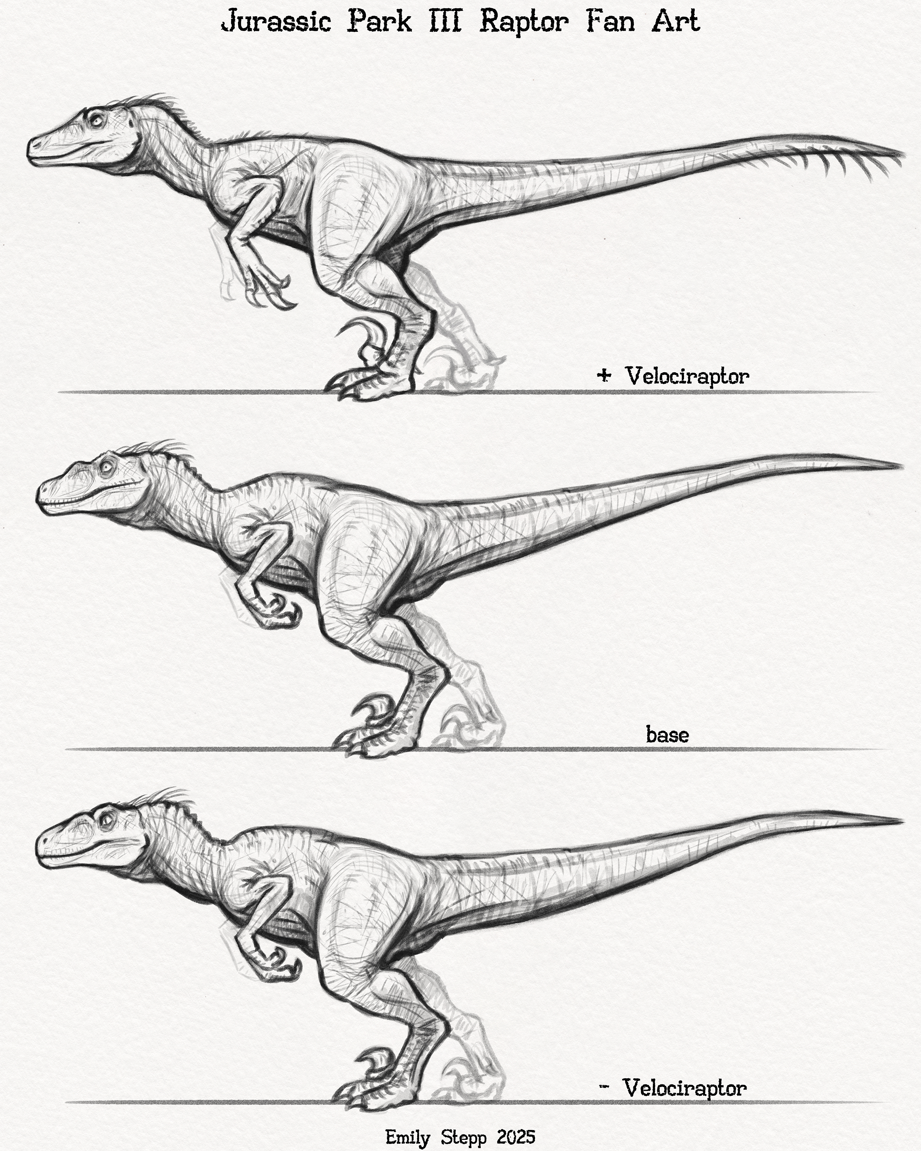 JP3 Raptor DNA Variants by EmilyStepp on DeviantArt